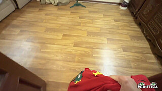 Christmas alone with StepMom part 3. I Unexpected Suck Step Son Cock. (taboo, blowjob, deepthroat)