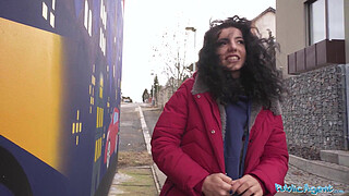 Public Agent Teen gets fucked after loosing at rock paper scissors