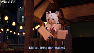 Catgirl Craves Cock, Gets Creampied Before Fireworks