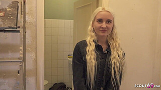 GERMAN SCOUT - Skinny blonde Teen Daruma Rai Pickup for Casting Fuck in Berlin