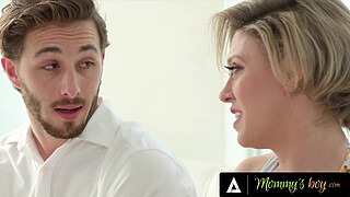 MOMMY'S BOY - Hung Stud Destroys Stepmom-In-Law Dee Williams After Giving Her Massive Tits A Massage