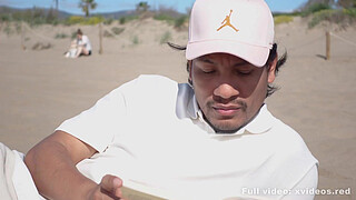 She tempted me in a public place, fucking on the beach