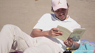 She tempted me in a public place, fucking on the beach