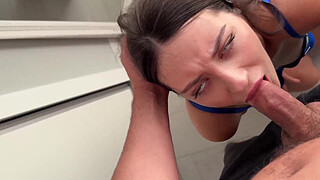 - I'm Tried Just Watching... But Let Me Use Your Mouth Step sis! Stepsister Caught Me and I Fuck Her Mouth and Cum on Face!