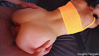 Teaching a thick ass nerdy girl real Anal fuck and spanking