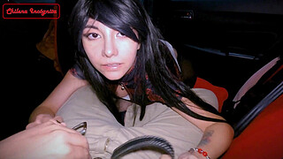 They fuck me in the parking lot and I get a nice creampie - Public