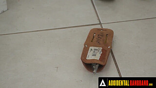 ACCIDENTAL GANGBANG - Horny Cutie Kendra Cole Gets Gangbanged By A Bunch Of Construction Workers