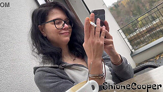 Morning First Long Cigarette and Very Hard My Nipples because was minus outsite