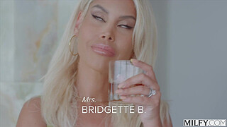 MILFY Curvy Blonde housewife Bridgette can't resist his BBC