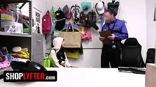 Desperate Young Shoplifter Begs The Loss Prevention Officer For A Way Out - Shoplyfter