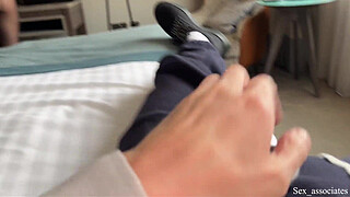 "An emergency family support". Stepmom helps to deal with her son's accidental boner.