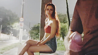 I risked a handjob to the hot girl at the bus stop