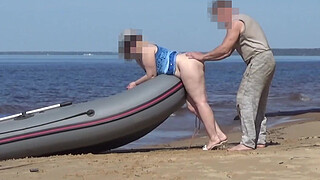 Lady Tourist and Boatman