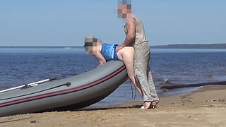 Lady Tourist and Boatman