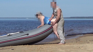 Lady Tourist and Boatman