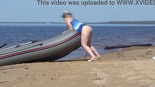 Lady Tourist and Boatman