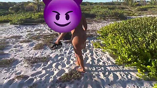 Hot girl I met on the beach and took to the dunes