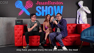 Jessica Sodi squirts on shy big dick fan in Juan Bustos SHOW ft. Khloe & Melanie