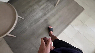 I caught my Roommate masturbating and i had to fuck her!