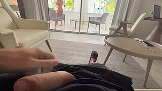 I caught my Roommate masturbating and i had to fuck her!