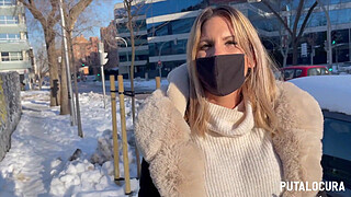 PutaLocura - German tourist Leidy de León swallows Torbe's cum while caught