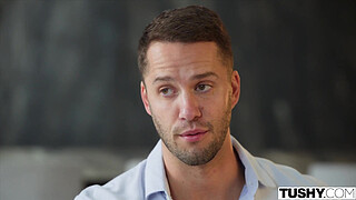 TUSHY Anal-Curious Hottie Haley And Hubby Play With Toys