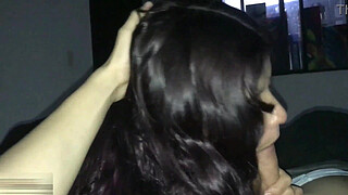 I finger my stepsister's horny pussy and cum in her mouth while her boyfriend is on a trip