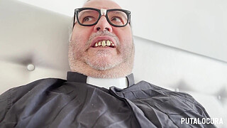 PutaLocura - The rebellious student Claudia García confesses her sins by swallowing cum