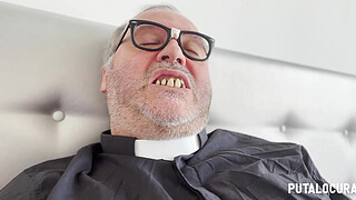 PutaLocura - The rebellious student Claudia García confesses her sins by swallowing cum