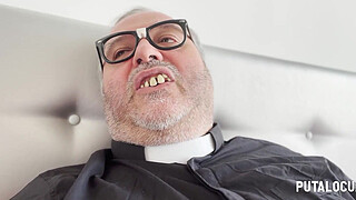 PutaLocura - The rebellious student Claudia García confesses her sins by swallowing cum