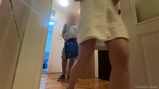 I fucked a cute delivery guy a while my husband was not at home. Sex wife diary.