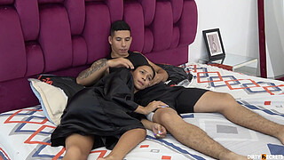 MY STEPDAUGHTER SUCKS MY COCK IN HER ROOM