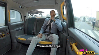 Female Fake Taxi Busty ebony driver with a huge ass treats her passenger to a hardcore fast fucking