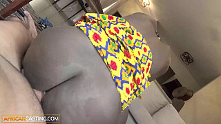 Tall Slim Ebony Model Gets Facial After Casting