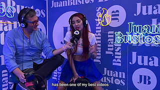 Jessica Sodi cums while telling her fantasies on a vibrator machine