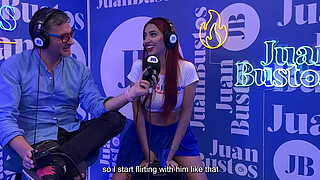 Jessica Sodi cums while telling her fantasies on a vibrator machine