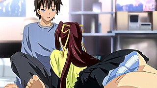 Hentai - Step Sister Wakes Me Up With a Blowjob [Subtitled]