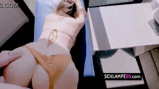 Busty German wife doggystyle sex