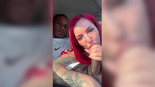 Keep your eyes on the road and your mouth on that delicious cock until you drink all the milk