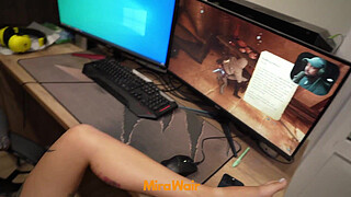 THE GUY SECRETLY FUCKED LESBIANS USING THE REMOTE CONTROL