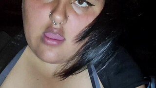 I discover my stepsister talking to a guy on Tinder and she lends me her throat in exchange for not telling her parents anything