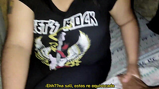 I discover my stepsister talking to a guy on Tinder and she lends me her throat in exchange for not telling her parents anything