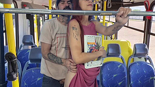 Student being groped by an old man on the bus in public!