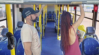 Student being groped by an old man on the bus in public!