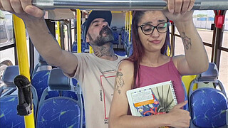 Student being groped by an old man on the bus in public!