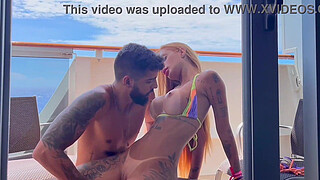 End of the year on Cruzeiro, we fucked on board on our cabin balcony - Kevlyn Santos