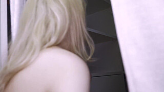 Two gorgeous blondes get FUCKED behind the scenes!