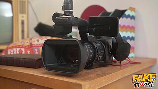 Fake Hostel - Female News Reporters looking for scandal get filthy in front of the cameras!