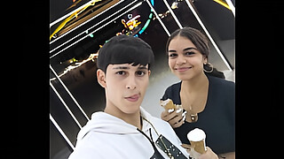 BLOG IN SPANISH - I go for a walk with my BIG ASS BRUNETTE GIRLFRIEND - surprise at the end of the blog - hot boyfriends