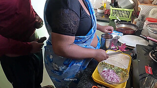 Horny owner jerking dick infront of Bengali maid